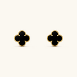 TRÉBOL | PENDIENTES NEGROS