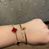 Clover Bracelet Red