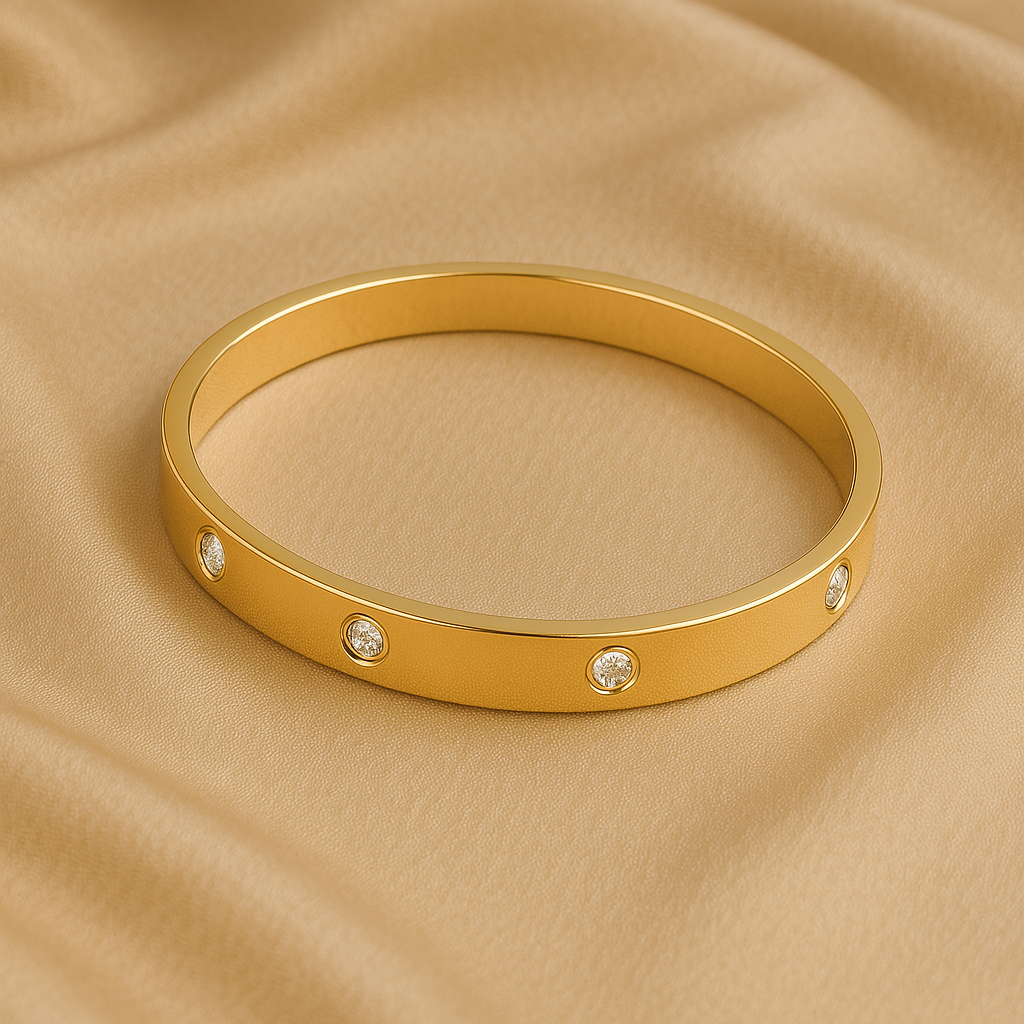 PULSERA DE ESLABONES DE ETERNIDAD CON CIRCONITAS